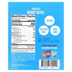 Kiss My Keto Gummies Candy &ndash; Low Carb Candy Berry Bites, Keto Snack Pack &ndash; Healthy Candy Gummys &ndash; Vegan Candy, Keto Gummy Candy &ndash; Keto Candy Gummies