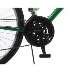 Titan Trail 21-speed Suspension Women's Mountain Bike, 17-Inch Frame, Green and Dark Green