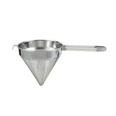 Winco China Cap Strainer, Stainless Steel, Coarse Mesh