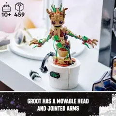 LEGO Marvel Dancing Groot, Buildable Animated Guardians of the Galaxy Toy 76297