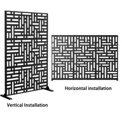 72" H Dovelina Outdoor Privacy Screen Decorative Garden Fence