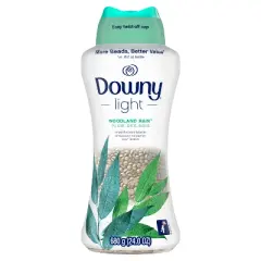Downy Light Woodland Rain Scent Laundry Scent Booster Beads with No Heavy Perfumes - 24oz