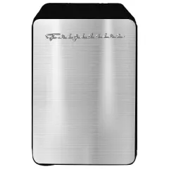 Frigidaire&reg; 0.35-Cu.-Ft. 10-Liter 15-Can Mini Retro Stainless Steel Fridge, Silver