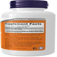 L Tryptophan by Now Foods  -  60 VegCap
