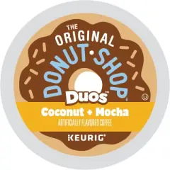 The Original Donut Shop Duos Coconut + Mocha Keurig Single-Serve K-Cup Coffee Pods, Medium Roast Coffee - 24ct