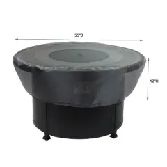 Summerset Shield Occasional Table Cover Ultimate Protection for Your Outdoor Furniture Square/Round 55" x 12" Mercury