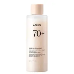 Anua 70+ Rice 70 +Ceramide Glow Moisturizing Milky Toner Enriched W/ Rice (8.4 oz) Nourish and Illuminate Facial Skin
