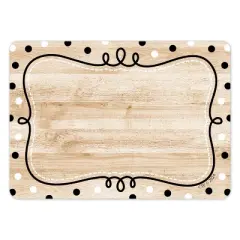 Creative Teaching Press&reg; Core Decor Loop-de-Dots on Wood Labels, 36 Per Pack, 6 Packs