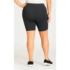 Women's Plus Size Supima&reg; Bike Short - charcoal | AVENUE