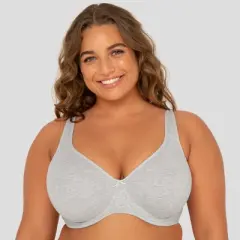 Fruit of the Loom Plus Size Beyond Soft Unlined Underwire Cotton Bra 2 Pack