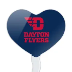 University of Dayton Secondary Heart Love Cupcake Picks Toppers Decoration Set of 6