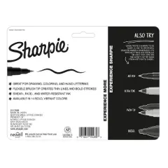 Sharpie 12pk Marker Pens Brush Tip Multicolored