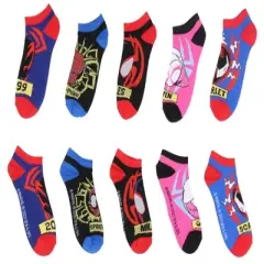 Spider-Man Across The Spiderverse Miles Morales Adult Mix And Match Ankle Socks Multicoloured