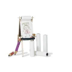 Art Street Art & Easel Roll 18" x 50' White 3 Rolls (PAC4772-3)