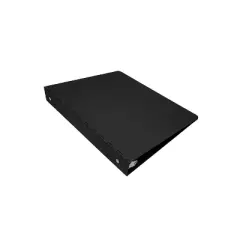 JAM Paper Aluminum 1 Inch Binder Black Aluminum 3 Ring Binder 301933590