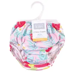 Hudson Baby Infant and Toddler Girl Swim Diapers, Tropical Floral