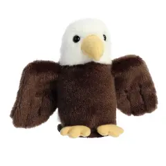 Aurora Mini Orion Eagle Shoulderkins Adorable Stuffed Animal Brown 4.5"