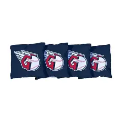 MLB Cleveland Guardians Corn-Filled Cornhole Bags Navy Blue - 4pk