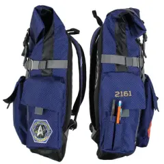 Star Trek Starfleet Academy Roll Top Hiking Gym Laptop School Travel Backpack Blue