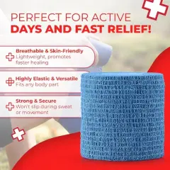 Self-Adherent Bandages, 3" x 5 Yards &ndash; Rainbow Colors