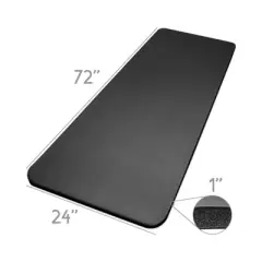 Toyzone World Black Yoga Mat With Arm Strap