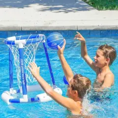 GoSports Splash Hoop 360 Floating Pool Basketball Game - Blue