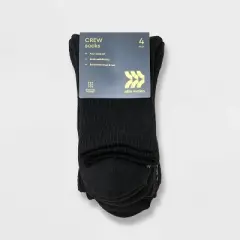 Women's Cushioned Active 4pk Athletic Mid Crew Socks - All In Motion&trade; 4-10