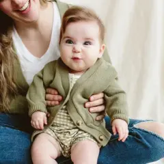 Goumikids Organic Cotton Knit Button-Up Cardigan