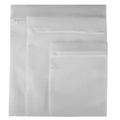 Sunbeam 3 Piece Micro Mesh Wash Bag, White