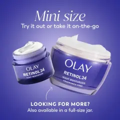 Olay Regenerist Retinol 24 + Peptide Night Face Moisturizer Fragrance-Free - Trial Size - 0.5oz