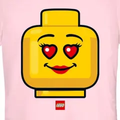 Junior's LEGO Heart Eyes Face T-Shirt