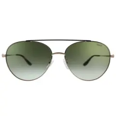 BMW BW 0006 28P Unisex Aviator Sunglasses Shiny Rose Gold 60mm