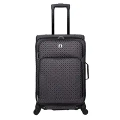 Skyline 4pc Softside Checked Luggage Set - Gray Geo