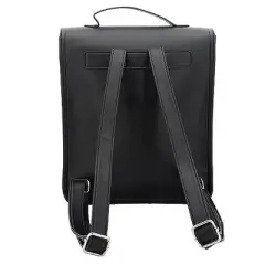 Wednesday Series - Nevermore Academy Vegan Leathe2 Inch School Bag, Black