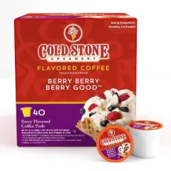 Cold Stone Creamery Ice Cream, Berry Berry Berry Good, Keurig 2.0 , 40 Count