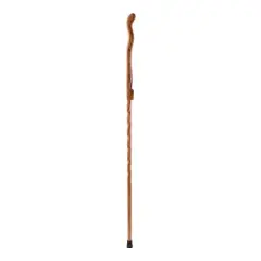 Brazos Twisted Fitness Walker Red Wood Walking Stick 58 Inch Height