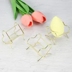 Unique Bargains Love Shaped Beauty Egg Makeup Sponge Holder 3 Pcs