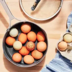 3qt Nonstick Hard Anodized Aluminum Sauce Pan with Lid Dark Gray - Figmint&trade;