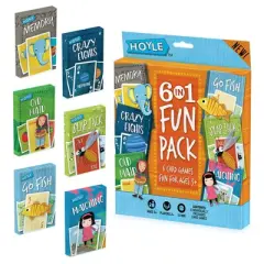 Hoyle 6 in 1 Fun Pack Classic Children's Games, 3 Packs