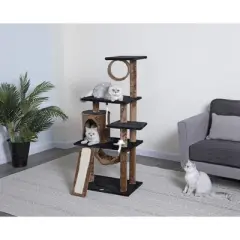 Go Pet Club 53" Kitten Cat Tree Condo with Scratching Board F711