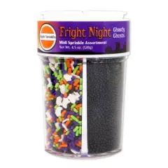 Mystic Sprinkles Fright Night Ghastly Ghosts Midi Sprinkle Assortment 4.5oz