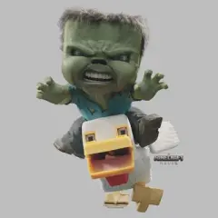 Boys A Minecraft Movie Chicken Jockey T Shirt