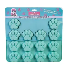 American Pet Supplies Paw Print 3 in 1 Silicone Baking Treat Tray (2-Pack)