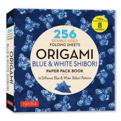 Origami Blue & White Shibori Paper Pack Book - by  Tuttle Studio (Paperback)