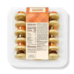 Halloween Orange and Brown Frosted Mini Cookies - 9.4oz/18ct - Favorite Day&trade;