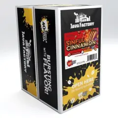 Java Factory Sinful Cinnamon Pod Coffee Keurig ,Cinnamon and Caramel, 40 Count