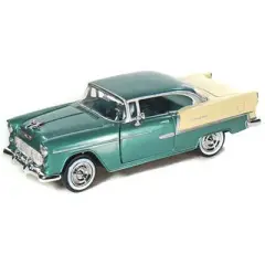 1955 Chevrolet Bel Air Green 1/24 Diecast Model Car by Motormax