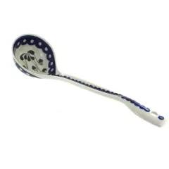 Blue Rose Polish Pottery 560 Ceramika Artystyczna Soup Ladle