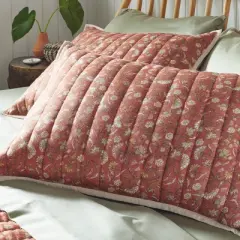 Voile Floral Printed Quilt Sham Bronze - Threshold&trade;