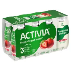Activia Probiotic Dailies Strawberry Yogurt Drink - 8ct/3.1 fl oz Bottles